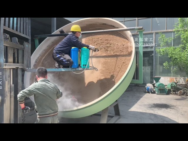 Efisiensi tinggi Konsumsi daya rendah Granulator cakram tahan lama untuk Pelletizing Pupuk Organik