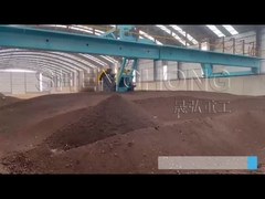 Tumpukan jenis lemparan Pabrik produksi pupuk Pengangkatan hidrolik 50m/H