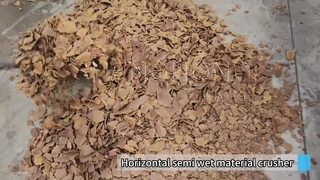 Penghancur bahan semi basah horizontal-mesin penghancur pupuk organik penghancur pupuk