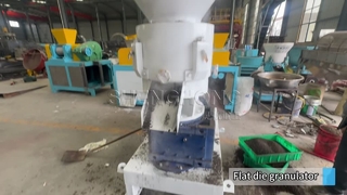 Mesin Flat Die Pelleting untuk Produksi Pupuk Organik Kapasitas 1-4 Ton per Jam
