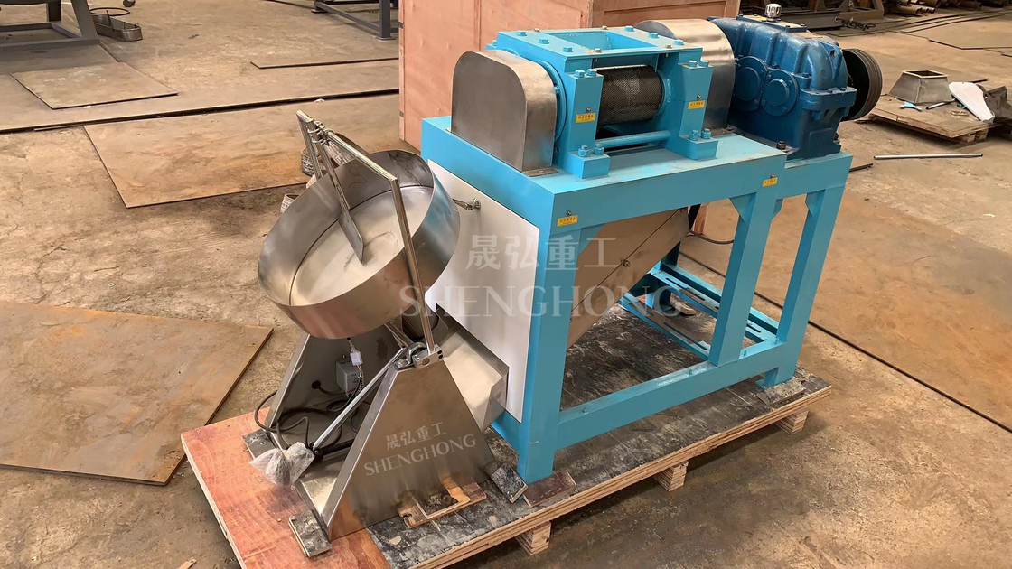 1-2t/jam Kapasitas Granulator Roller Ganda Perbaikan Mudah untuk Operasi yang lancar