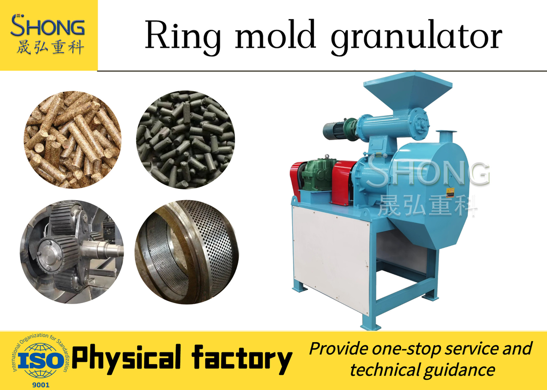 Granul Akhir Ukuran 3-10 mm Granulator Pupuk Organik Dengan Kapasitas Produksi 4-6t / jam Kunjungan Selamat datang