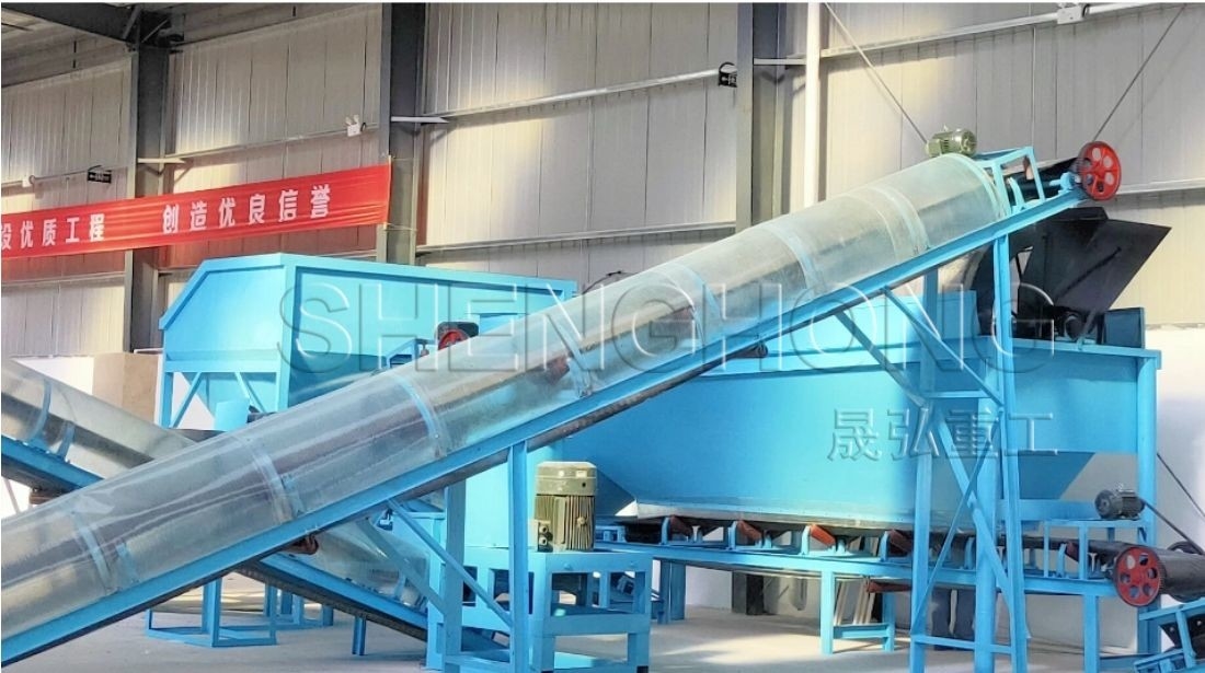 Batching Campuran & Pengeringan Pupuk Organik Produksi Line dengan Pelletizer Klik Teknologi