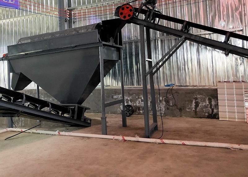 Lini Produksi Pupuk Organik Kotoran Unggas 10t / H Untuk Kotoran Hewan