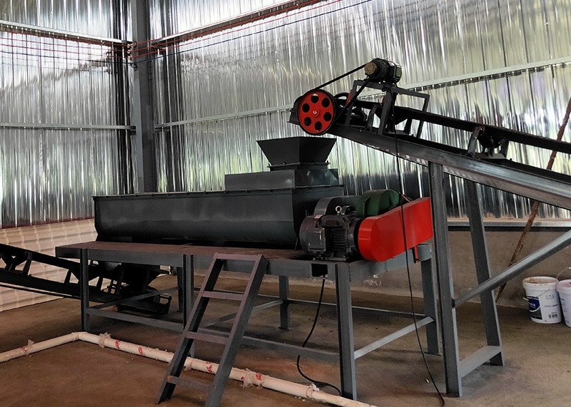 Lini Produksi Pupuk Organik Kotoran Unggas 10t / H Untuk Kotoran Hewan