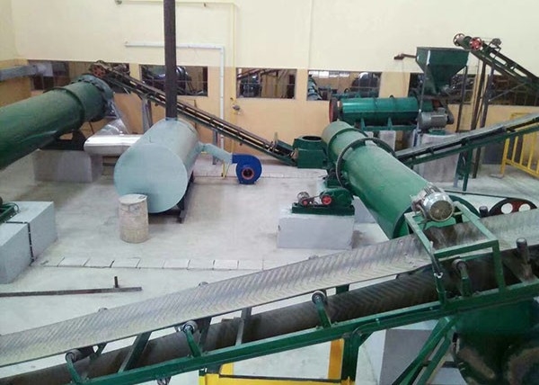 Lini Produksi Pupuk Organik Kotoran Ayam 10t / H Pabrik Produksi Pupuk