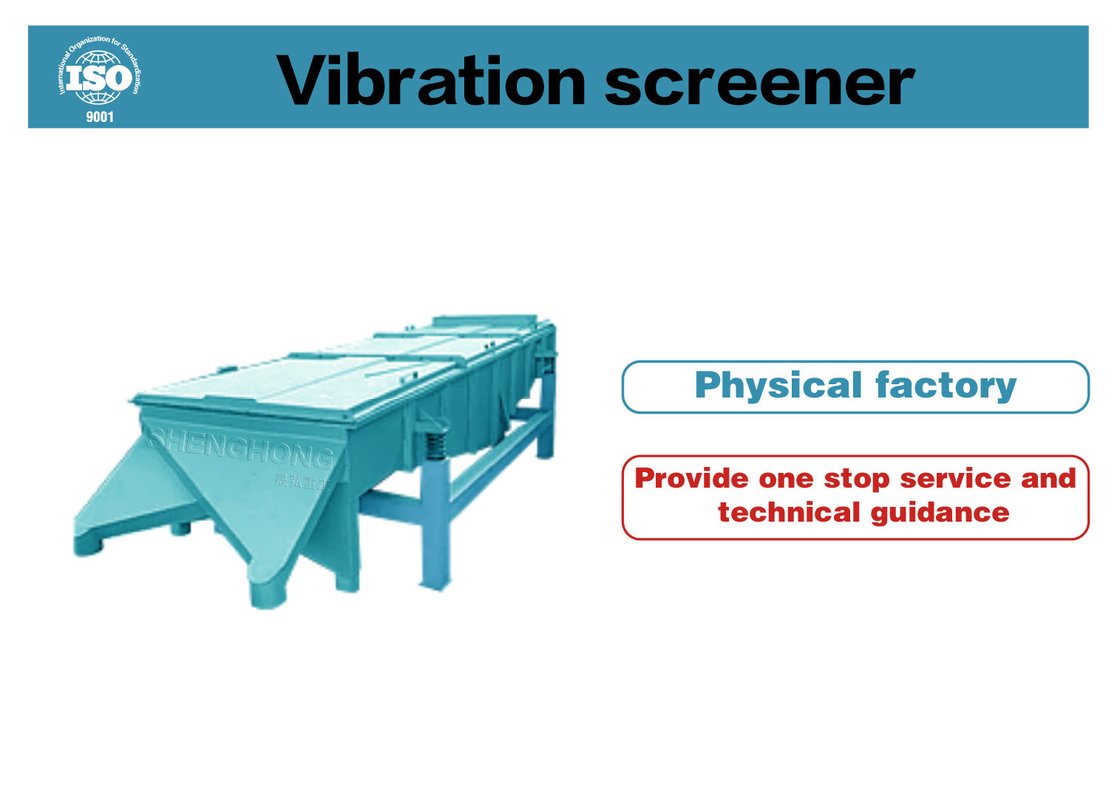 2-10mm Pellet Size Carbon Steel Vibratory Screening Equipment 1.2*4m Untuk Kelembaban Bahan 2%-4%