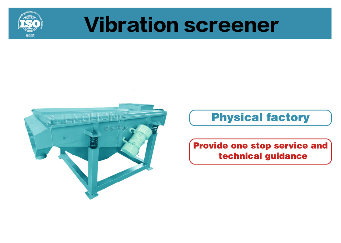 2-10mm Pellet Size Carbon Steel Vibratory Screening Equipment 1.2*4m Untuk Kelembaban Bahan 2%-4%