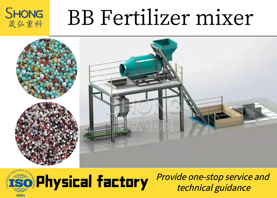 BB Pupuk Bulk Blender Produksi Line Mesin Untuk Membuat pupuk pupuk