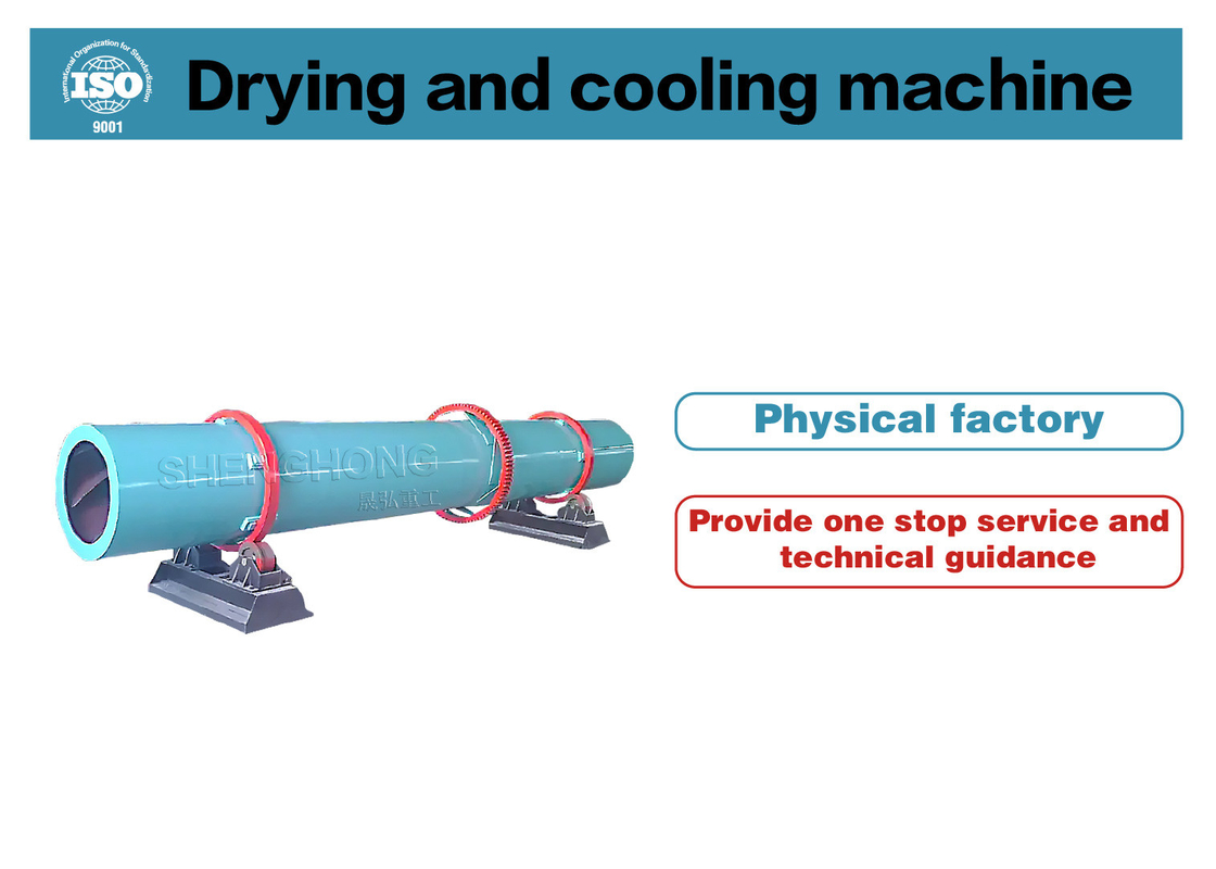 Pengolahan fosfor Rotary Drum Dryer dengan kisaran suhu 50-600C dan konfigurasi kipas angin