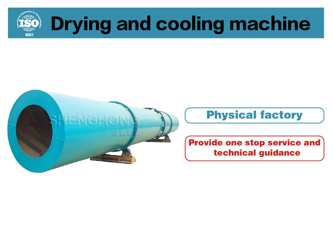 Pengolahan fosfor Rotary Drum Dryer dengan kisaran suhu 50-600C dan konfigurasi kipas angin