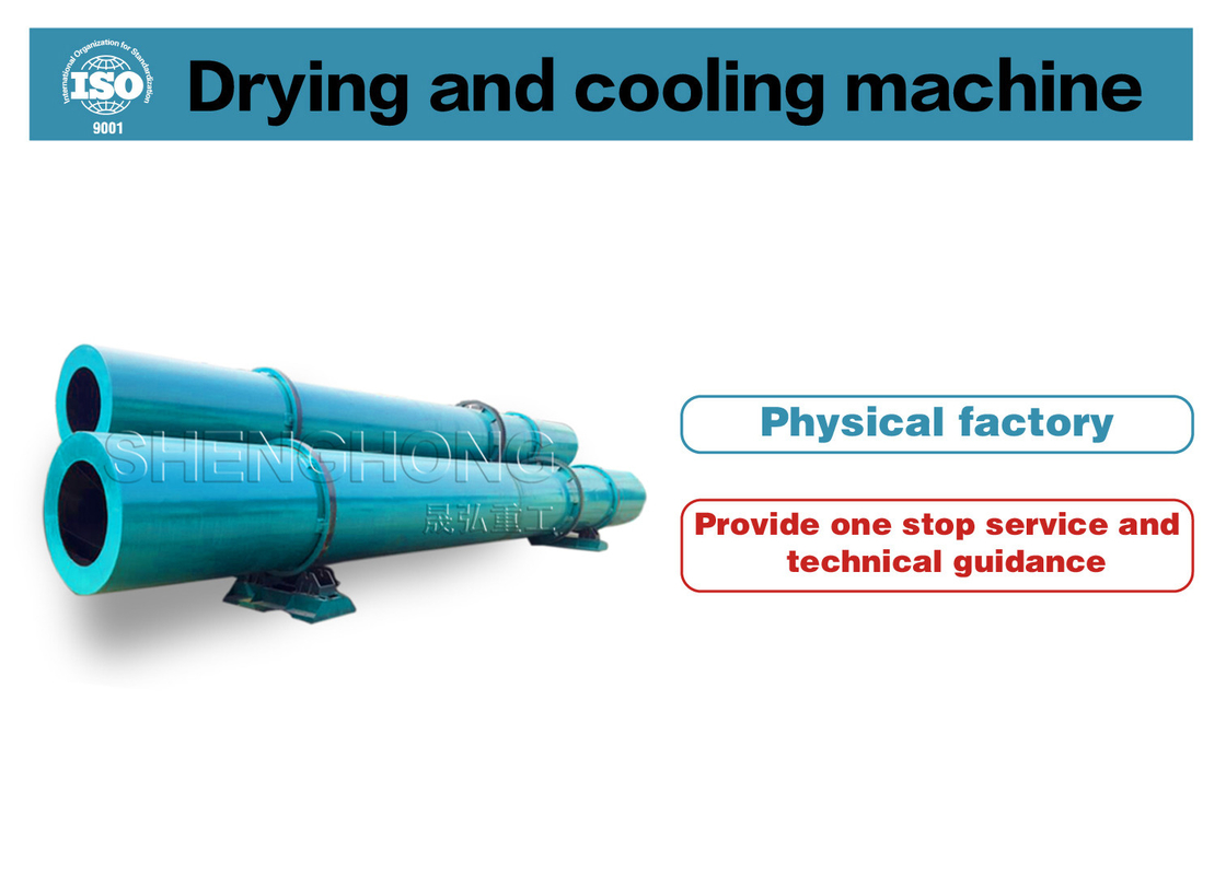Pengolahan fosfor Rotary Drum Dryer dengan kisaran suhu 50-600C dan konfigurasi kipas angin