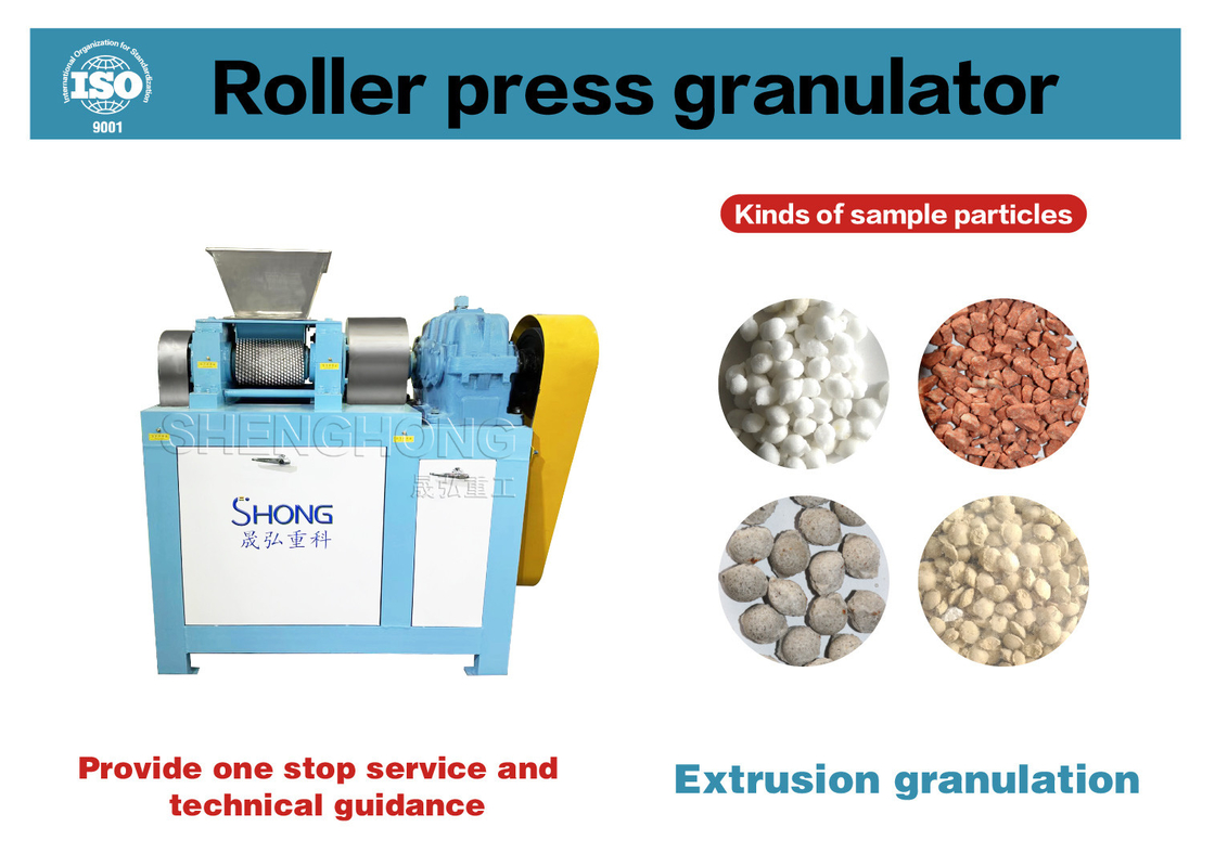 2%-5% Kelembaban Roller Press Granulator untuk Npk Komposisi Pupuk Produksi Line Peralatan