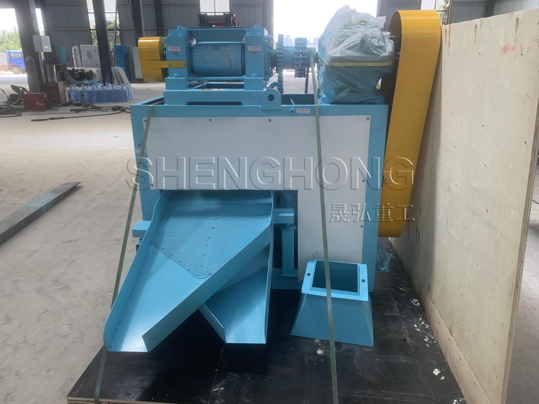 1-2t/jam Kapasitas Granulator Roller Ganda Perbaikan Mudah untuk Operasi yang lancar