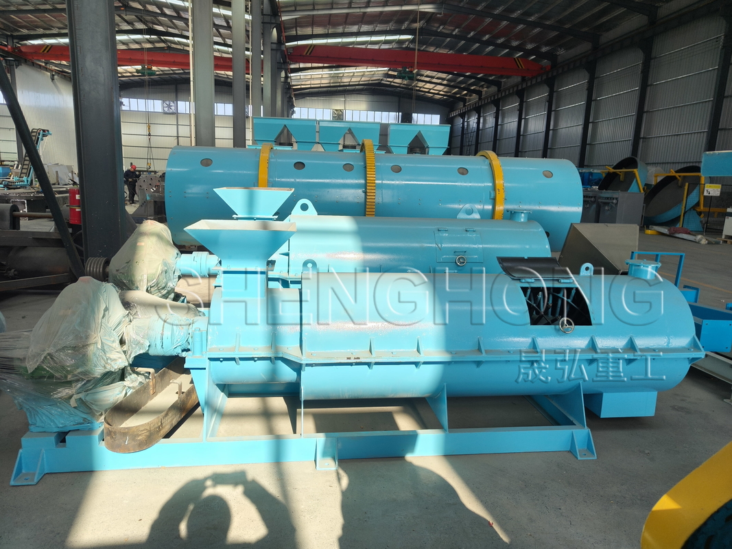 Lini Produksi Pupuk Organik Bio Granulator Kotoran Babi Jenis Granulasi Basah