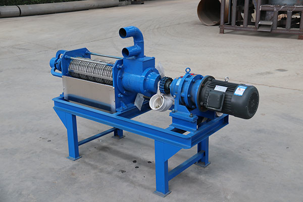 4-25 T/H Pemisah Kotoran Sapi Hewan Disesuaikan Dengan Kekuatan Pompa 7.5kw