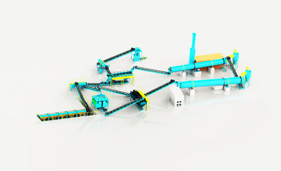 Jalur Produksi Pupuk NPK Komposisi Lanjutan Sistem Granulasi Efisiensi Tinggi Untuk Kapasitas 5-30 TPH