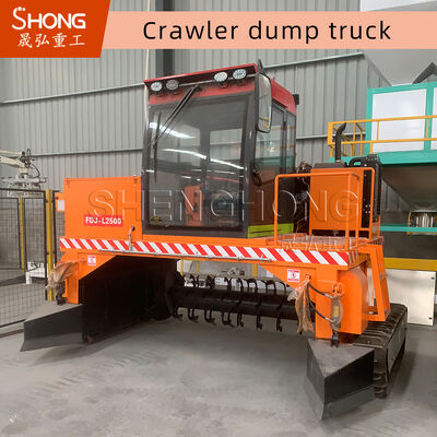4710*1700*2500mm Crawler Fermentation Compost Turner dengan Kapasitas 1-20T dan Lebar Kerja 3000mm