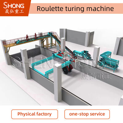 Pembalik Kompos Tipe Roda - Sistem Dual-Axis, Fermentasi Cepat, Hemat Energi