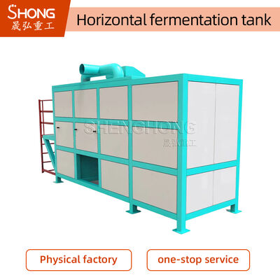 Tangki Fermentasi Pupuk Organik Baja Karbon dengan Daya 18-24kw dan Sertifikasi ISO SGS BV untuk Jalur Produksi Kompost