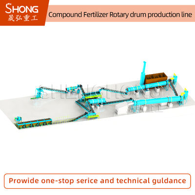 Lini Produksi Pupuk Majemuk dengan Efisiensi Tinggi, Konsumsi Energi Rendah, dan Operasi Stabil untuk Granulasi NPK