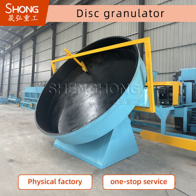 Granulator Disk Pupuk Sertifikat CE Dimodifikasi 2-10mm Ukuran Granule