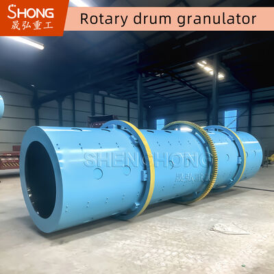 Karbon Steel Rotary Drum Granulator 10-15 T/H pupuk NPK