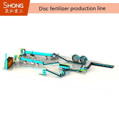 Full Auto 10t/H Organic Fertilizer Production Line with Granulation Rate >98% for Efficient Compost Fertilizer Manufacturing (Lini produksi pupuk organik otomatis 10t/H dengan tingkat granulasi >98% untuk pembuatan pupuk kompos yang efisien)