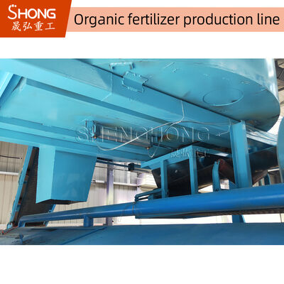 10,000 TPY Groove Type Compost Windrow Turner untuk 1-15mm Produksi Pupuk Organik