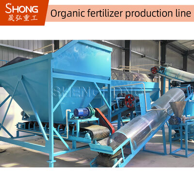 8t / H Chicken Dung Ball Granule Pupuk Organik Mesin Poles Bulat