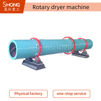 Pengering Drum Putar dengan Kapasitas Produksi 1-50t/jam Bahan Baja Karbon/Baja Tahan Karat dan Kemiringan 2-5 Derajat