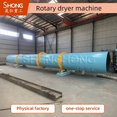 Pengering Drum Putar Perlakuan Fosfor dengan Rentang Suhu 50-600℃ dan Kecepatan 8r/menit untuk Pengeringan Efisien