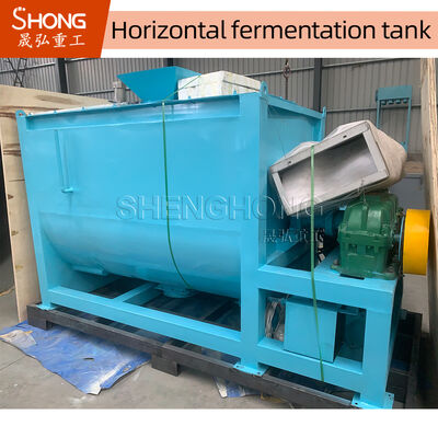 Peralatan Kompos Fermentasi Baja Karbon Kapasitas 2CBM dengan Outlet 800*350mm dan Permukaan Ra <0.4mm untuk Produksi Pupuk Organik