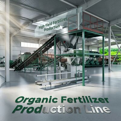 Jalur Produksi Pupuk Organik Mesin pembuatan kompos untuk 1-20 ribu ton per tahun dengan kelembaban di bawah 10% menggunakan pupuk ayam