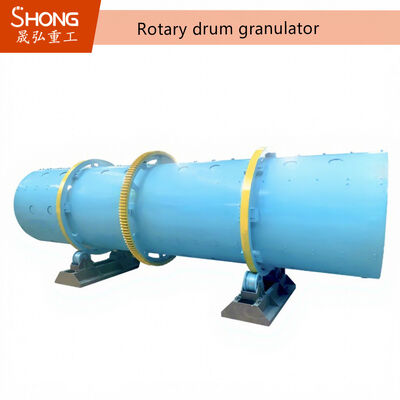 Energi hemat Rotary Drum Granulator untuk pupuk organik dengan butiran jenis bola bulat dan maksimal throughput 15 t / h
