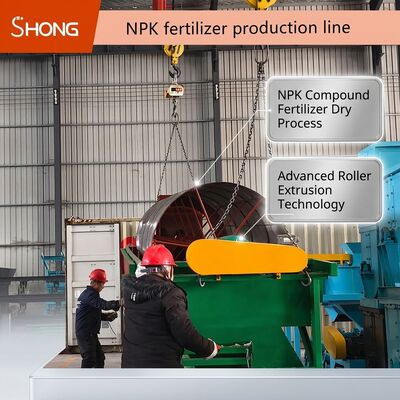 Jalur Granulasi Ekstrusi Rol Ganda untuk Pupuk Majemuk NPK - Tidak Perlu Pengeringan, Tingkat Granulasi Tinggi 85-95%, Kapasitas 12-15t/jam