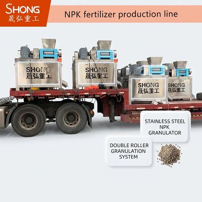 Granulator Pupuk NPK dari Baja Berastain dengan Kapasitas 12-15t/jam dan Desain Roller Ganda untuk Granulasi Pupuk Senyawa