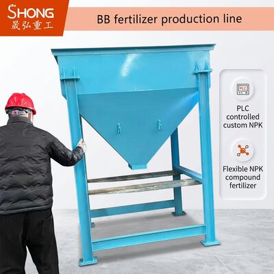 PLC Kontrol Otomatis BB Pupuk Produksi Line untuk 10-30 Ton Per Jam dengan campuran nutrisi seragam