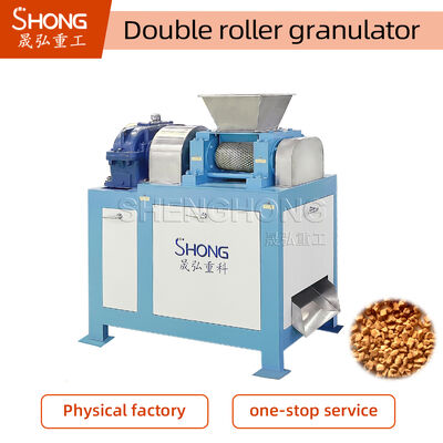 Granulator Pupuk Daya 18,5KW yang disesuaikan dengan ukuran rol 186*300mm dan ukuran pakan <= 0,5mm
