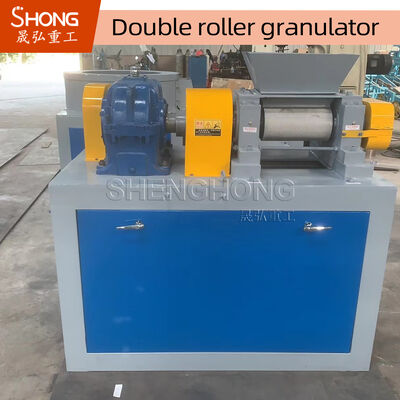 Disesuaikan 18.5KW Double Roller Granulator untuk 2,5-20mm Granula Pupuk Senyawa