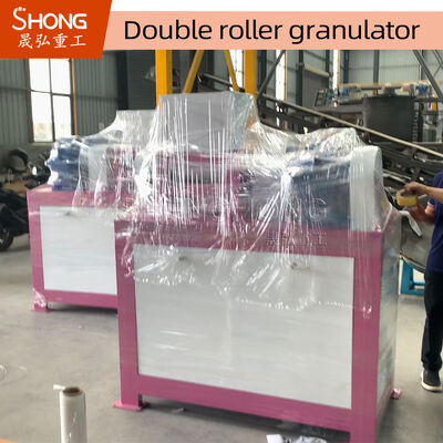Granulator Press Roller Ganda untuk Pupuk Majemuk Tanpa Polusi 1-2 Ton Per Jam Konstruksi Baja Karbon