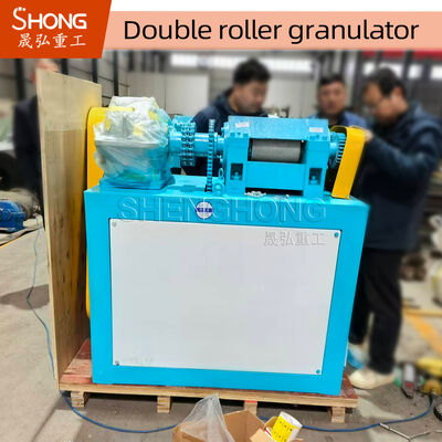 Double Roller NPK Compound Fertilizer Pellet Press Machine - Konstruksi Baja Karbon, Kapasitas 1-4 t/h, Diameter Pellet 2-10mm