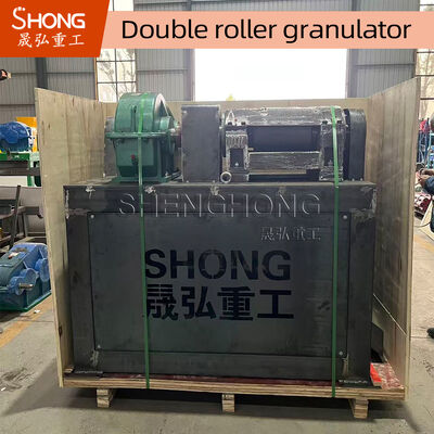 15KW Carbon Steel Synchronized Double Roller Granulator untuk Produksi Pupuk