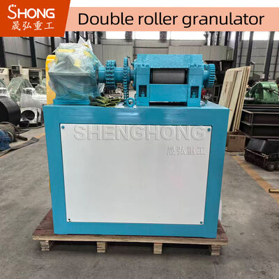 Ammonium Sulphate Double Roller Granulator - Baja Karbon, Kapasitas 1-4 ton/jam, Granulasi pada suhu kamar