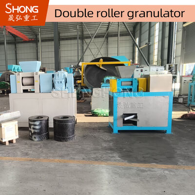 Mesin Granulator Pupuk Ekstrusi Double Roller Tanpa Pengeringan dengan Kapasitas 4t/H dan Bahan Baja Karbon