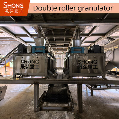 NPK Granulator Pupuk Komposisi dengan Kecepatan yang Bisa Disesuaikan, Kapasitas 1-2 Ton Per Jam, dan Konstruksi Baja Karbon
