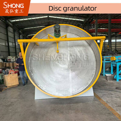 1.7 - 4,2m Diameter Anti-korosi Disk Granulator dengan tingkat granulasi tinggi untuk pupuk organik