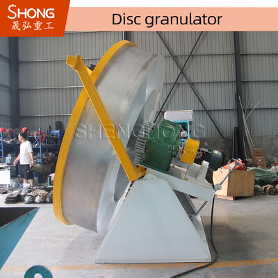 Disc Compound Fertilizer Granulator with Adjustable Disc Inclination Flexible Belt Driving dan Struktur Besar