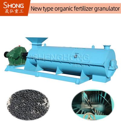 Granulator Pupuk Organik Kotoran Ayam 75kw dengan Kelembaban 20%-40% dan Ukuran Partikel 1-10mm