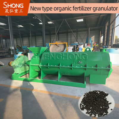 Granulator Pupuk Organik SHZ-80 dengan Tingkat Granulasi 98% Kelembaban Umpan 20%-40% dan Kandungan Organik 100%